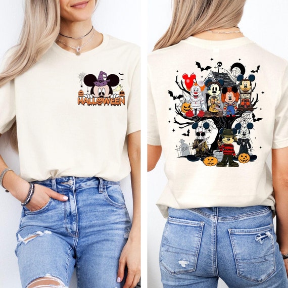 Disney Halloween 2024 Shirts, Mickey Halloween Characters Shirt, Disney Halloween Shirt, Mickey Minnie And Friends Halloween Shirt