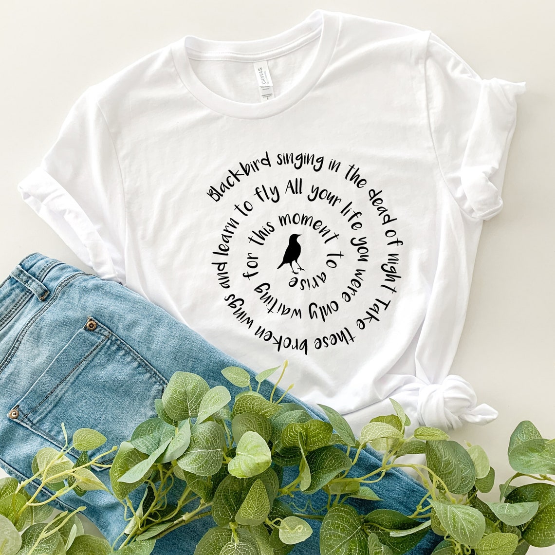 Blackbird Beatles Shirt, Blackbird Singing in the Dead of Night Shirt ...