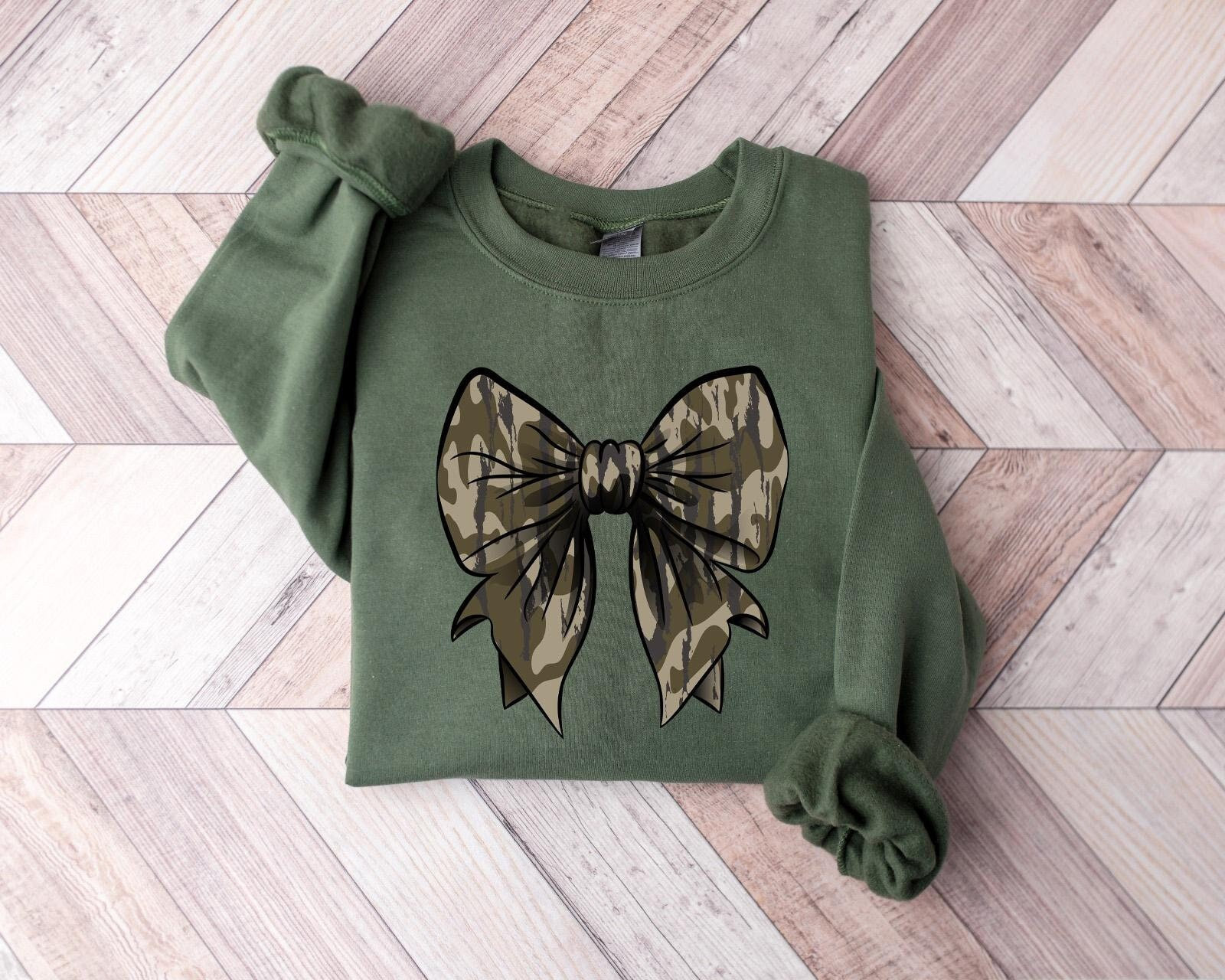 Camo Sweatshirt Womens Etsy