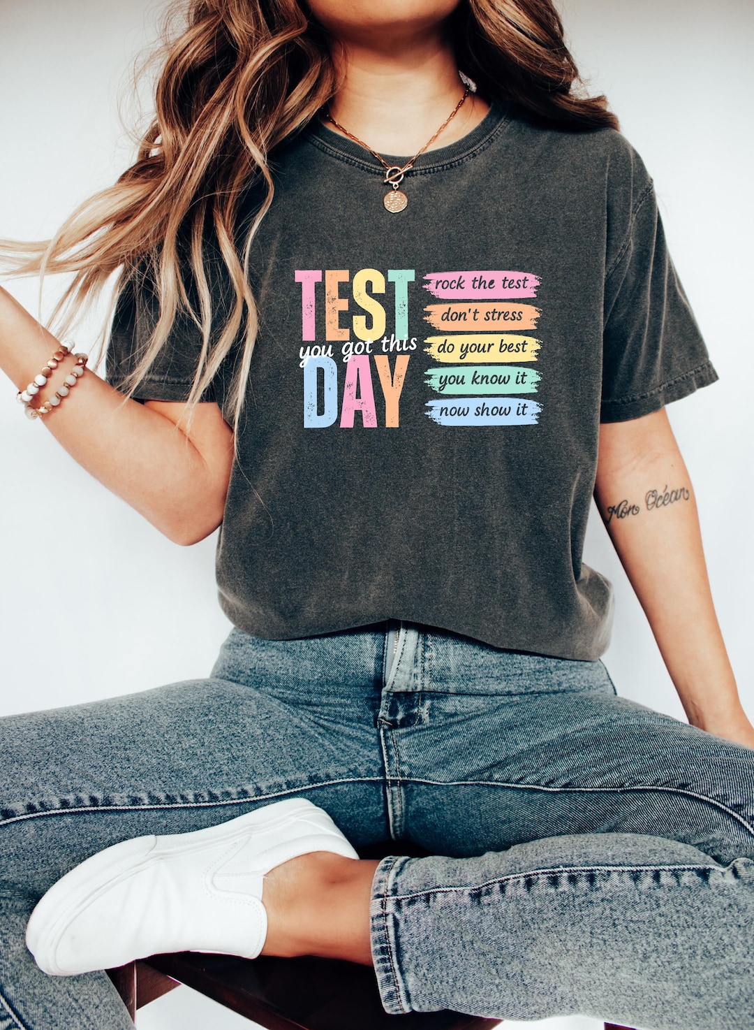 Test Day Shirt, Exam Motivation Shirt, Motivational Teacher Shirt ...