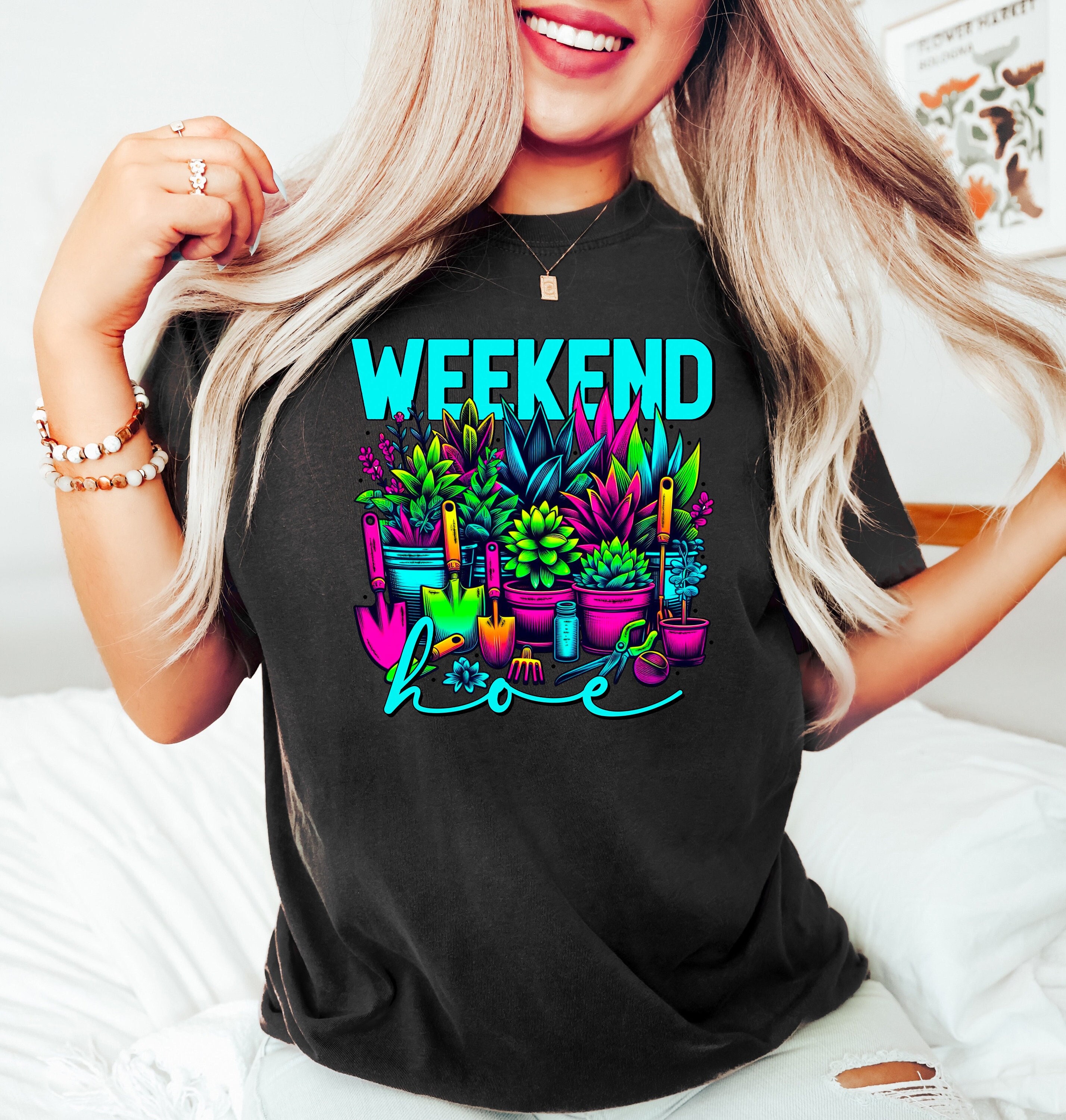 Weekend Hoe Shirt, Snarky T Shirt, Gardening Tee, Summer Vibes