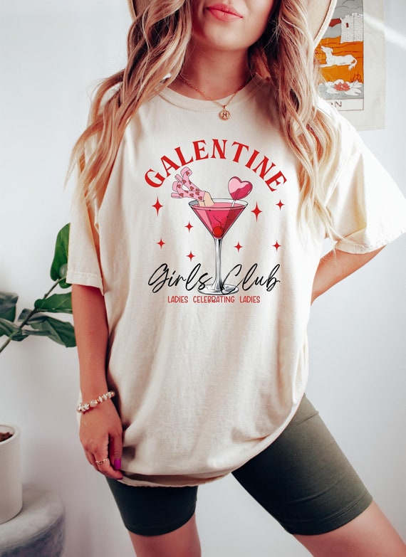 Galentine Girls Club Shirt, Ladies Celebrating Ladies, Galentines Day Gift, Anti Valentines Day Shirt, Valentine Besties, Galentine Day Gift