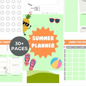 Summer Planner, Kids Summer Activity Planner, Digital Download, Printable Planner For The Summer, Summer Break Planner, Instant Download