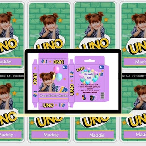 Uno Card Template Canva Etsy