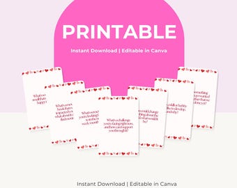 Couples Conversation Starters, Digital Download, Relationship Games, Date Night Ideas, Romantic Conversation Deck, Romantic Games, Valentine