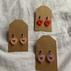 Heart Gummy Candy Earrings