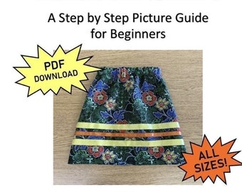 Ribbon Skirt Sewing Guide: Step-by-Step Picture Instructions (PDF Download)