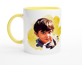 Personalised portrait coloured mug, Create your own custom mug, Personalised Anniversary Gift, Customised Mug, Fathers day, Mom gift