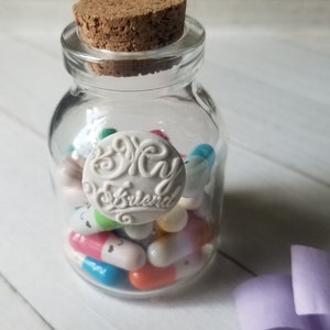 Bouteille à message avec mon ami, cadeau pour ami