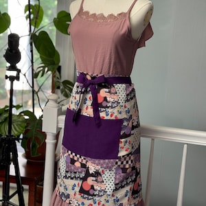 Handmade Kimono Apron: Reversible Japanese Fabric Waist Apron