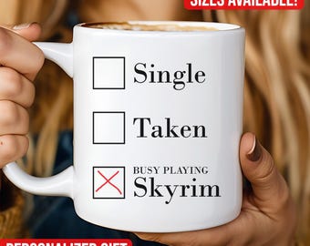 Skyrim-parodiekoffiemok: druk aan het spelen, Elder Scrolls-cadeau