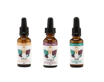 Ayurvedic Elixir Flower Essence + Healthy Oil for Pets Calm Relax Sooth Anxiety Fear Skin Aggression Old Sick Vata Pitta Kapha Dosha