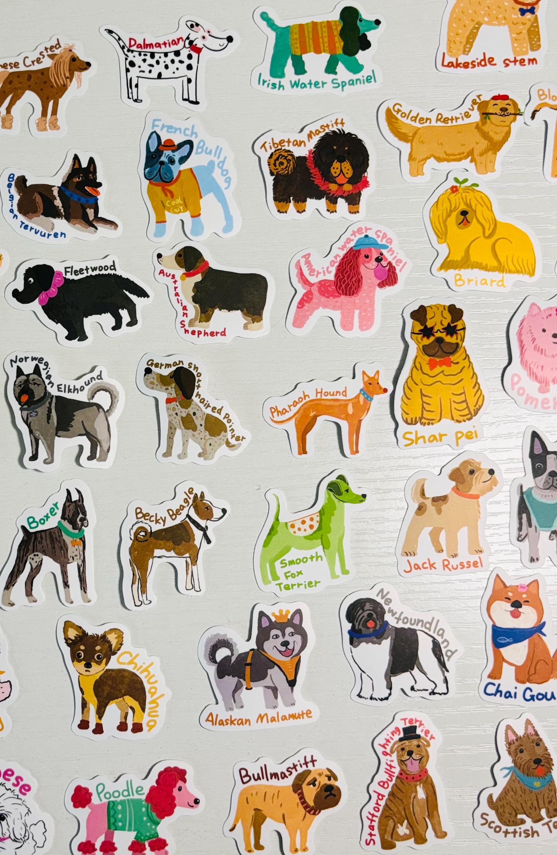 Sticker Perro Do Small Dog Stickers Decals for Planners, Journals, Decorations, Rewards ...