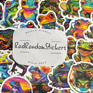 Stickers grenouille pour ordinateurs portables, skateboards, téléphones, récompenses, enfants, bouteilles d'eau, vélos, bagages