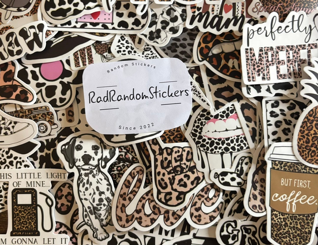 Leopard Cow Print Stickers, Journal Planner Decals - Etsy