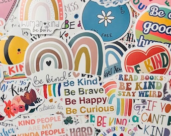 Kindness, Be Kind Sticker Pack, Motivational Planner Journal Decals