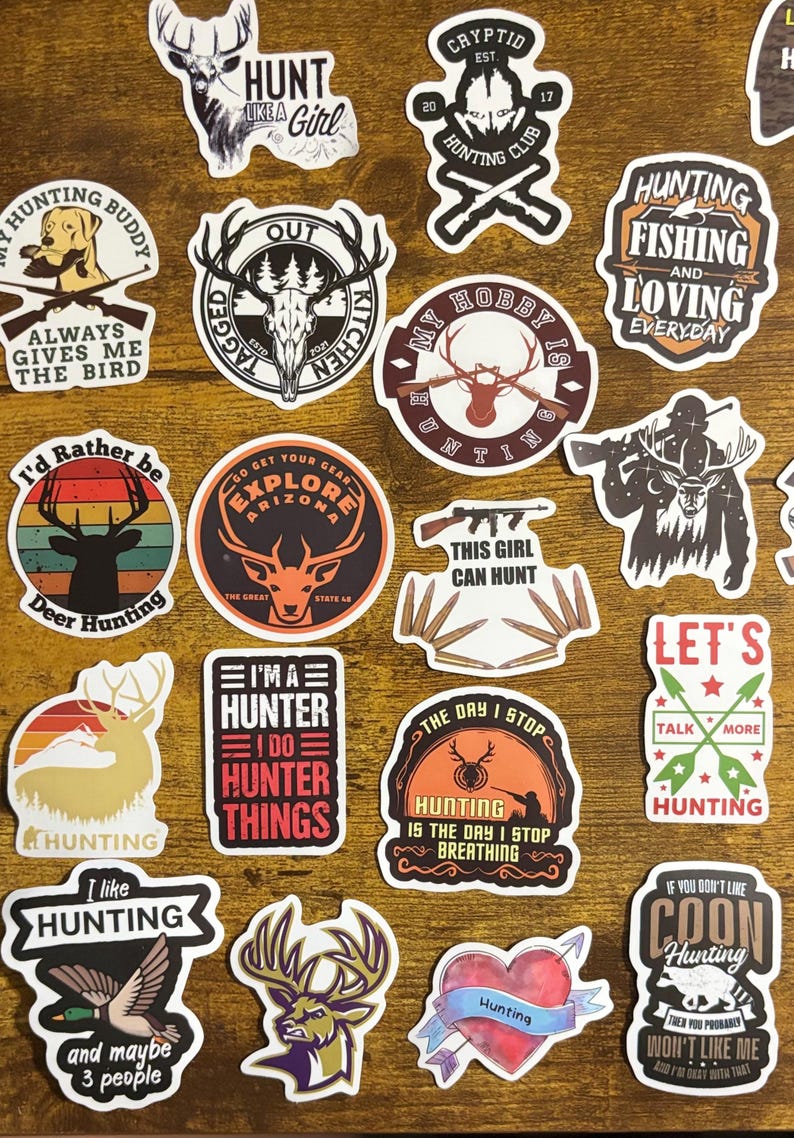 Hunting Themed Stickers Decals for Planners, Journals, Decorations ...