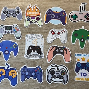 Paquete de 10 o 20 pegatinas para videojuegos, juegos y mandos, ideales para planificadores, diarios, decoraciones, recompensas, artículos de fiesta y regalos.