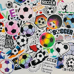 Paquete de pegatinas con temática de fútbol americano de 10, 20 o 50 calcomanías para planificadores, diarios, decoraciones, recompensas, suministros para fiestas, regalos y más.