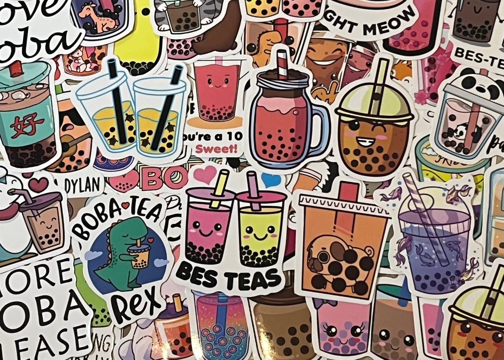 50pcs Funimost Boba Stickers Pack (Boba)