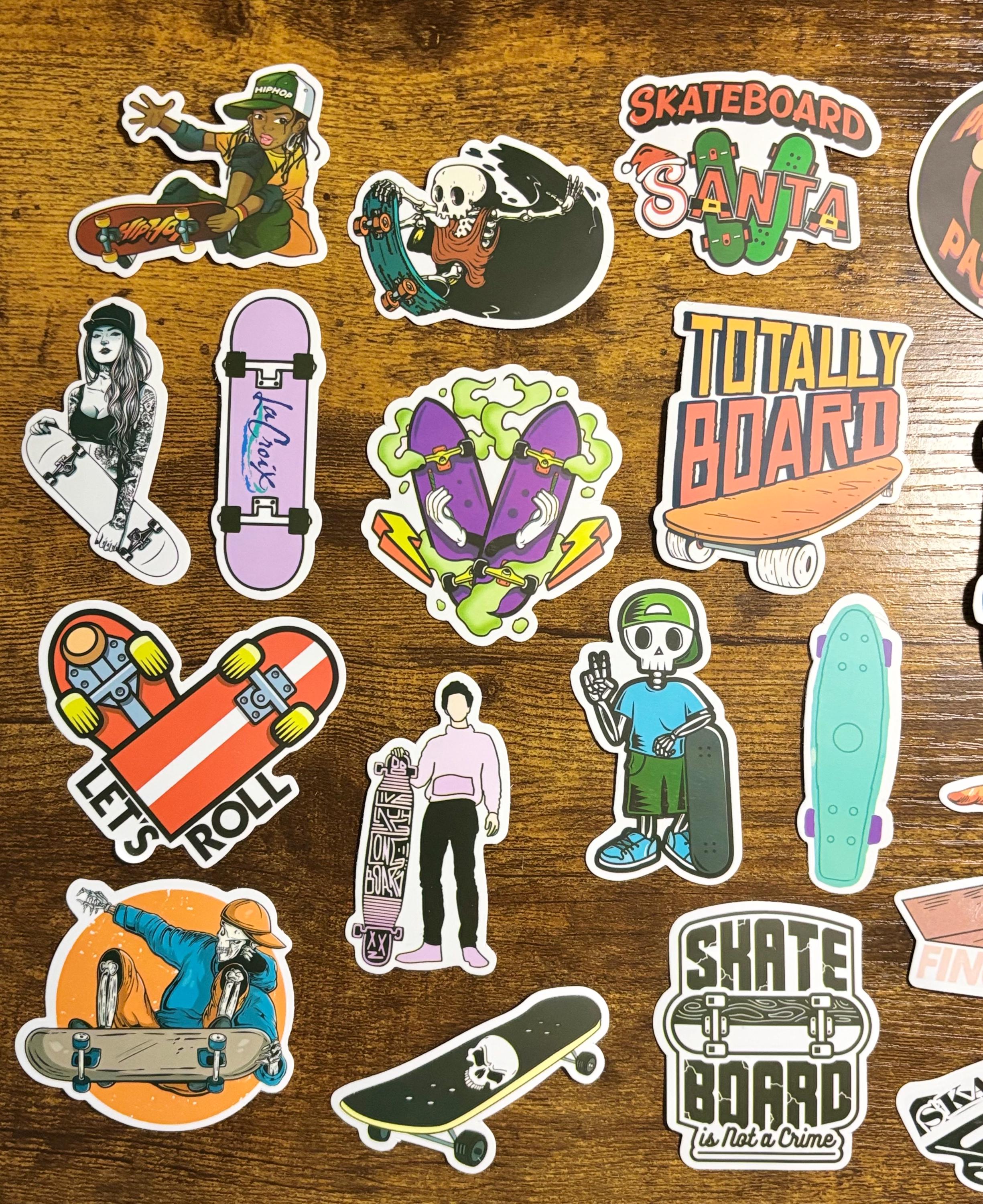 Skateboard Themed Stickers, Skater, Skating, Decals - Etsy Canada