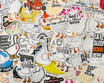 Silly Goose Stickers, Fun Decals for Planners, Party Favors