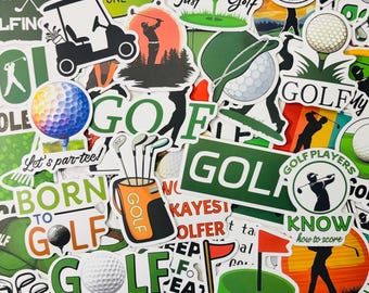 Naklejki o tematyce golfowej, naklejki do planera