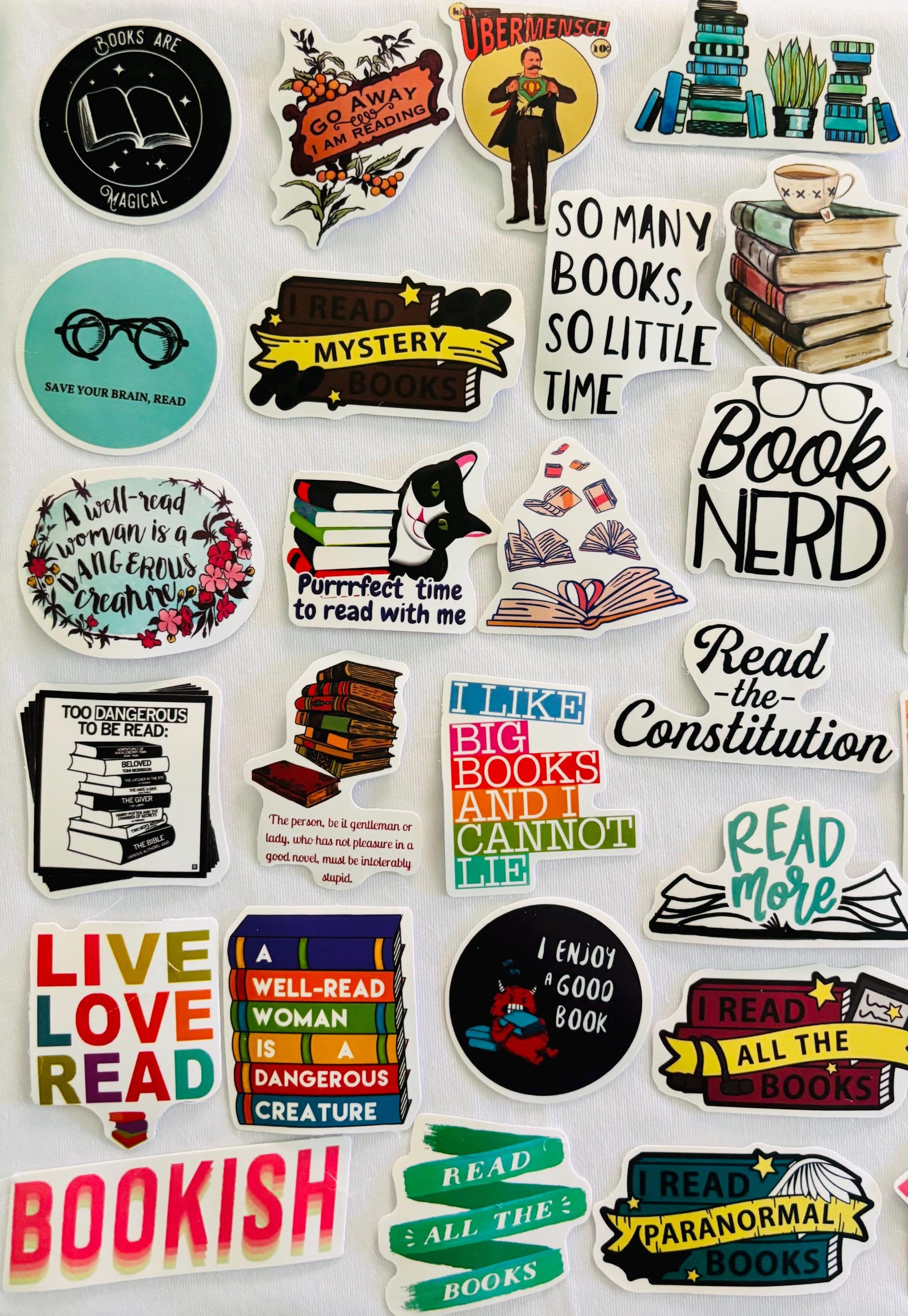 Reading, Book Lover Stickers Decals for Planners, Journals, Kindle - Etsy
