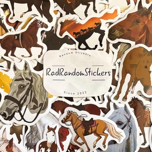 Pferd, Reiten Aufkleber für Laptops, Skateboards, Handys, Belohnungen, Wasserflaschen, Fahrräder, Gepäck, Reisen