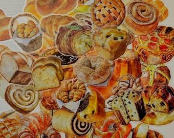 Bakery Bread Stickers, Planners, Party Decor