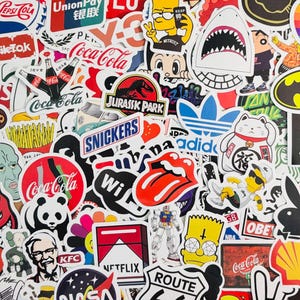 Small Pop Culture, Cartoon, Adult Stickers Pack of 20 or 50 Decals for Planners, Journals, Decorations, Rewards, Party Supplies, Gifts