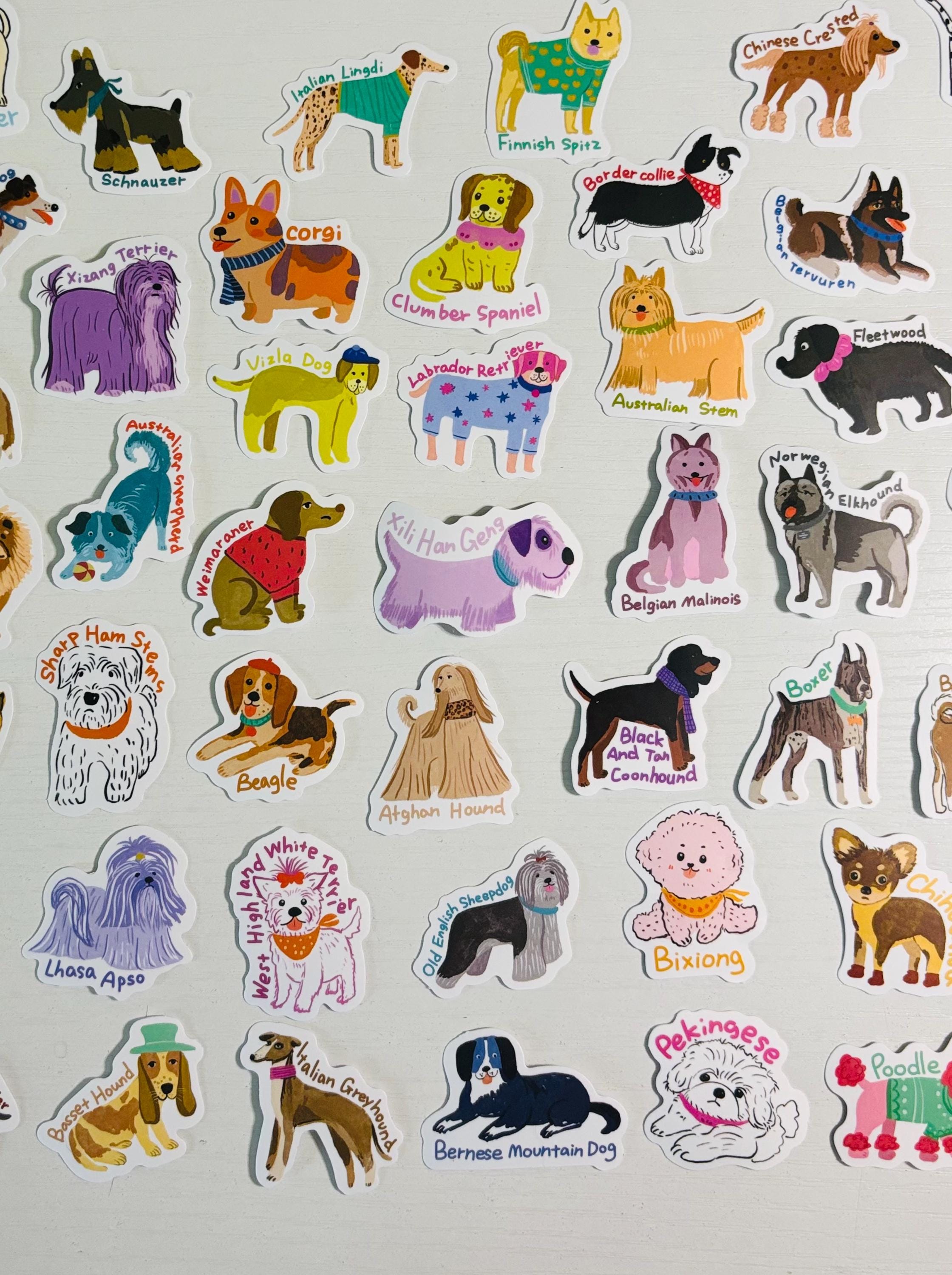 Sticker Perro Do Small Dog Stickers Decals for Planners, Journals, Decorations, Rewards ...