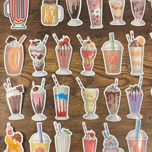 Shakes Sticker Design Aesthetic Drink Milkshake Style Stickers for Laptops, Skateboards ...