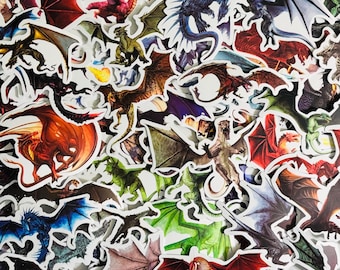 Dragon Stickers Decals for Planners, Journals, Decorations, Rewards, Party Supplies, Gifts and More!