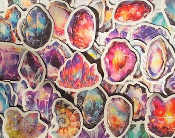 Crystal, Quartz Stickers, Journals, Decorations, Letters, Decals