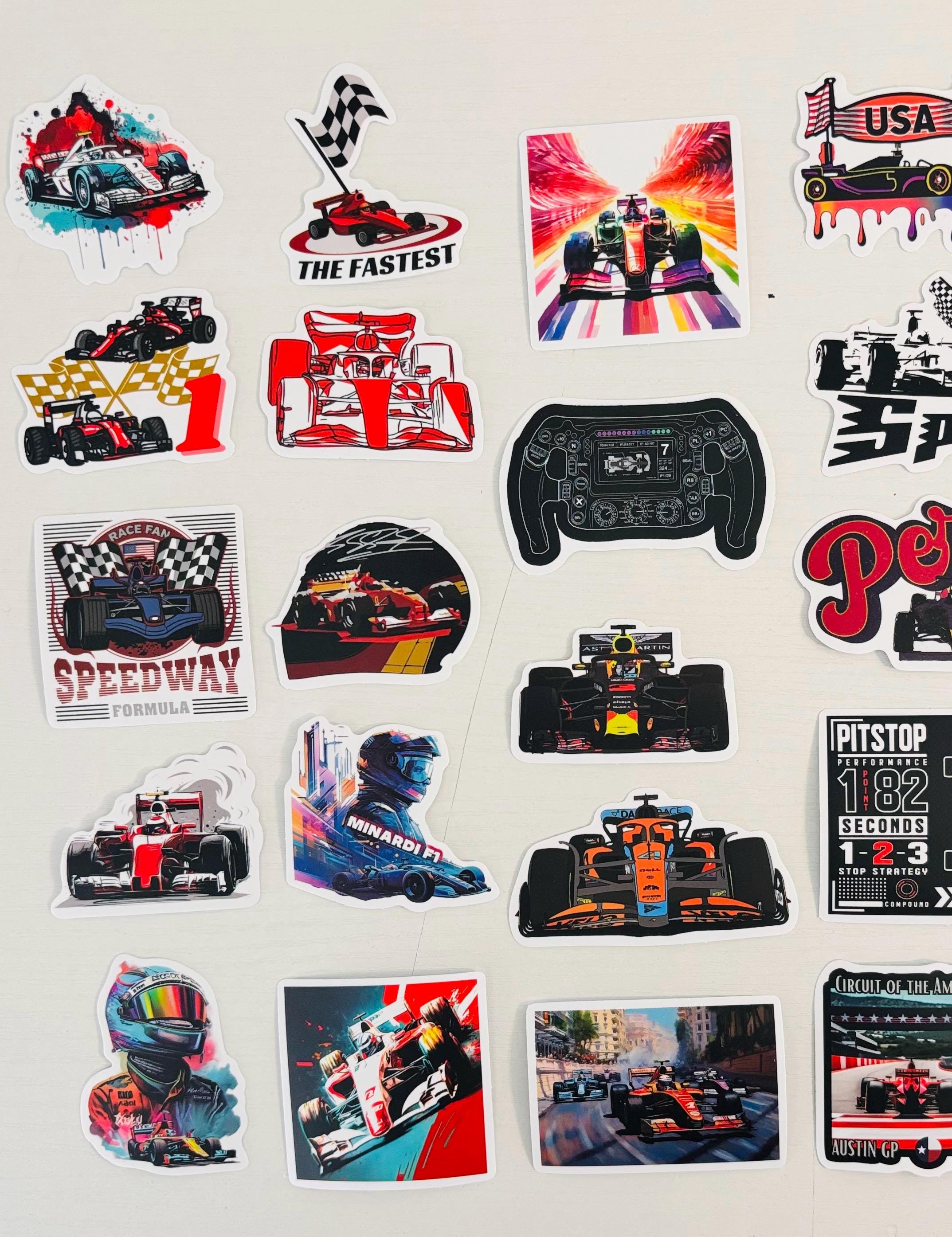 Sticker Racing Home Formula 1 Racing Car Stickers, Planner Decals, Race Car - Etsy