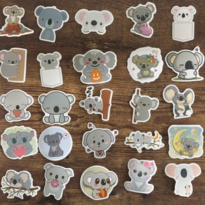 Adesivi Koala per computer portatili, skateboard, telefoni, premi, bottiglie d'acqua, biciclette, bagagli, viaggi