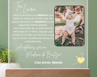 Madrina Proposal Gift, Baptism Godmother Proposal Gift, Will You Be My Madrina?, Madrina de Bautizo Proposal, Padrino Proposal, Be My Nina