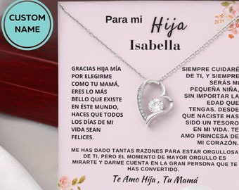 Regalo para mi Hija | Gift for Daughter | Regalo de cumpleaños para Hija | Regalo de Papa | Para Quinceanera | Regalo de Graduación, Spanish