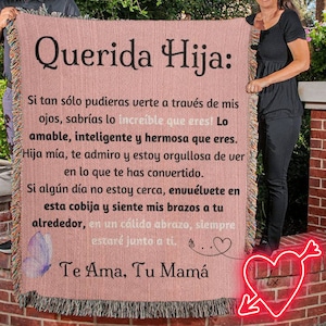 Regalo para mi Hija | Gift for Daughter in Spanish | Regalo de cumpleaños para Hija | Regalo de Graduacion | Regalo de Quinceañera | Cobija