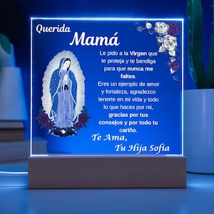 Regalo para Mama, Dia de las Madres, Gift for Mom in Spanish, Virgen de Guadalupe, Mothers Day Gift