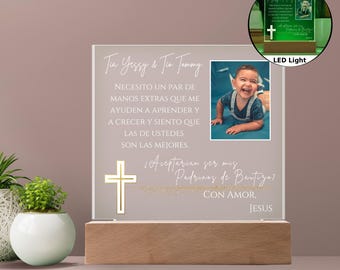 Necesito un Par de Manos Madrina Proposal Gift, Will You Be My Madrina, Padrino Proposal, Madrina de Bautizo, Be My Nina, Baptism Godparents