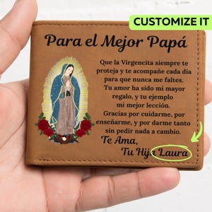 Regalos Para el Dia del Padre, Billetera Personalizada, Presentes personalizados para o Dia dos Pais em espanhol, Feliz Dia del Padre, Regalos para Papá
