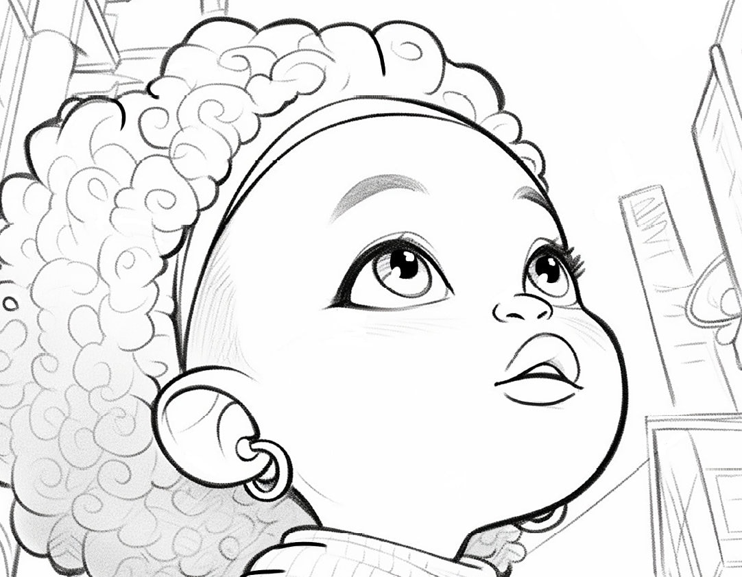 Various Black Kids Coloring Pages Vol 1. 15 Pages - Etsy