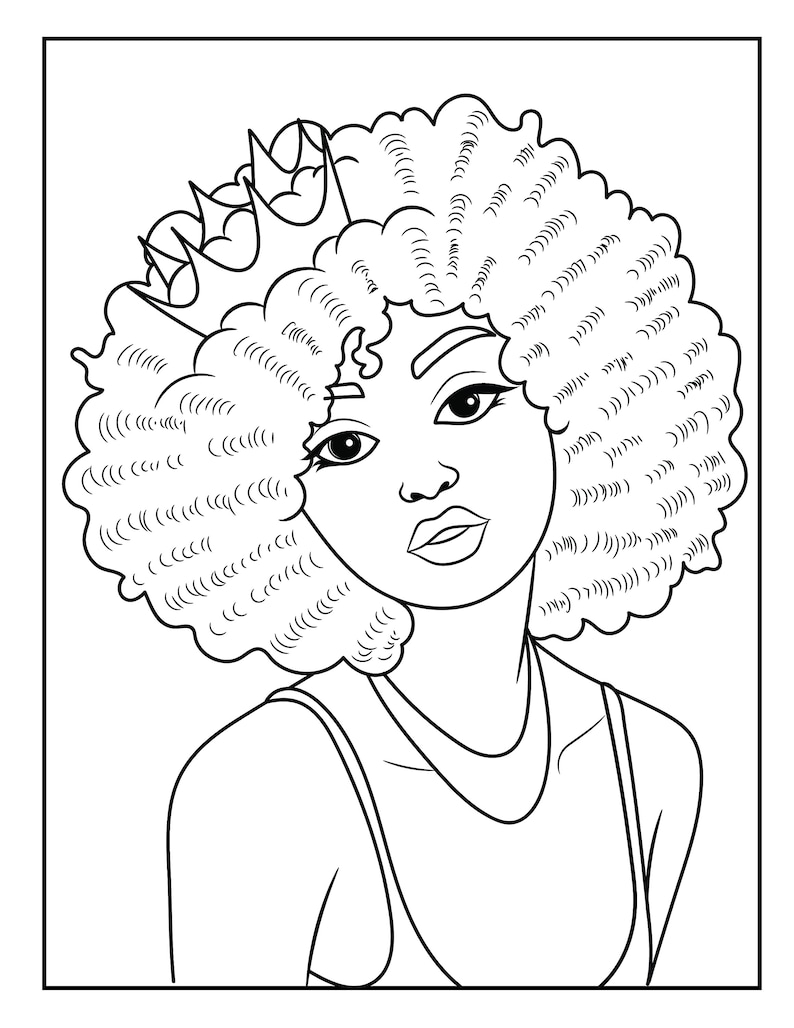 Black Girl Magic Coloring Pages - Etsy