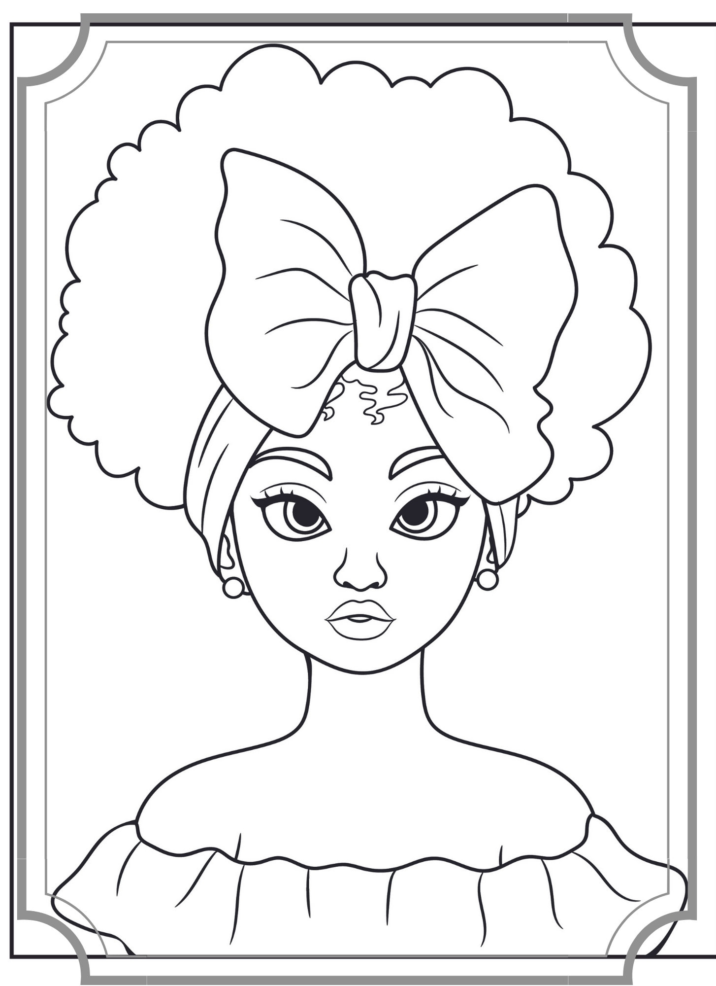 African American Coloring Book for Black Girl Coloring Page -  Australia