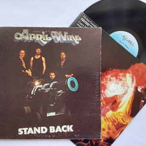 April Wine Stand Back vinyl record AQR 6506 gatefold 1975 vintage Canadian Rock band