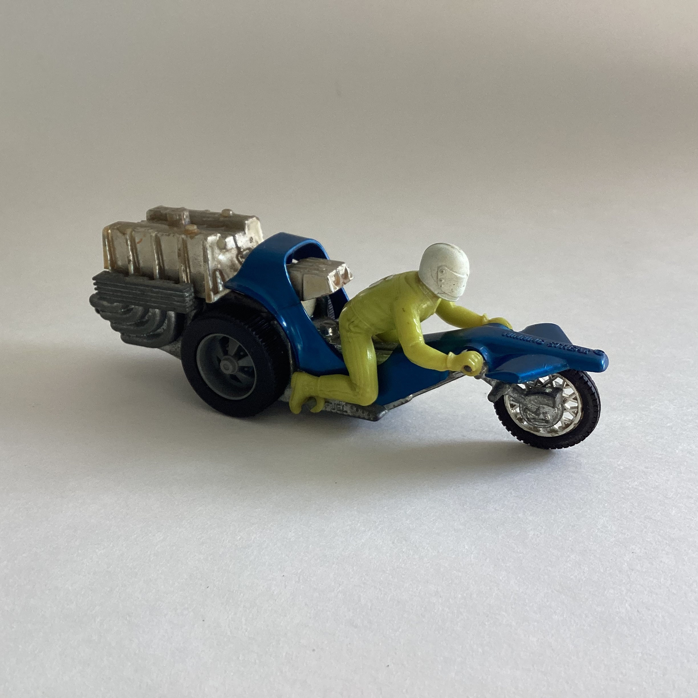 Hotshots Winning Streak 1972 Mattel Dragster Yellow Suited Rider