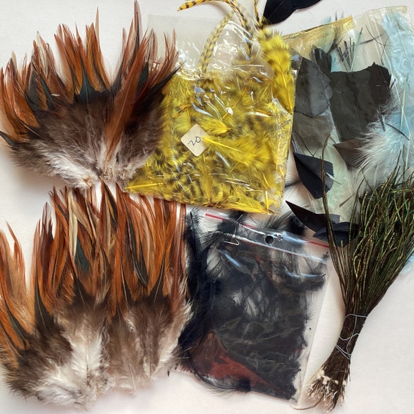 Fly Tying Hackle Feathers Etsy