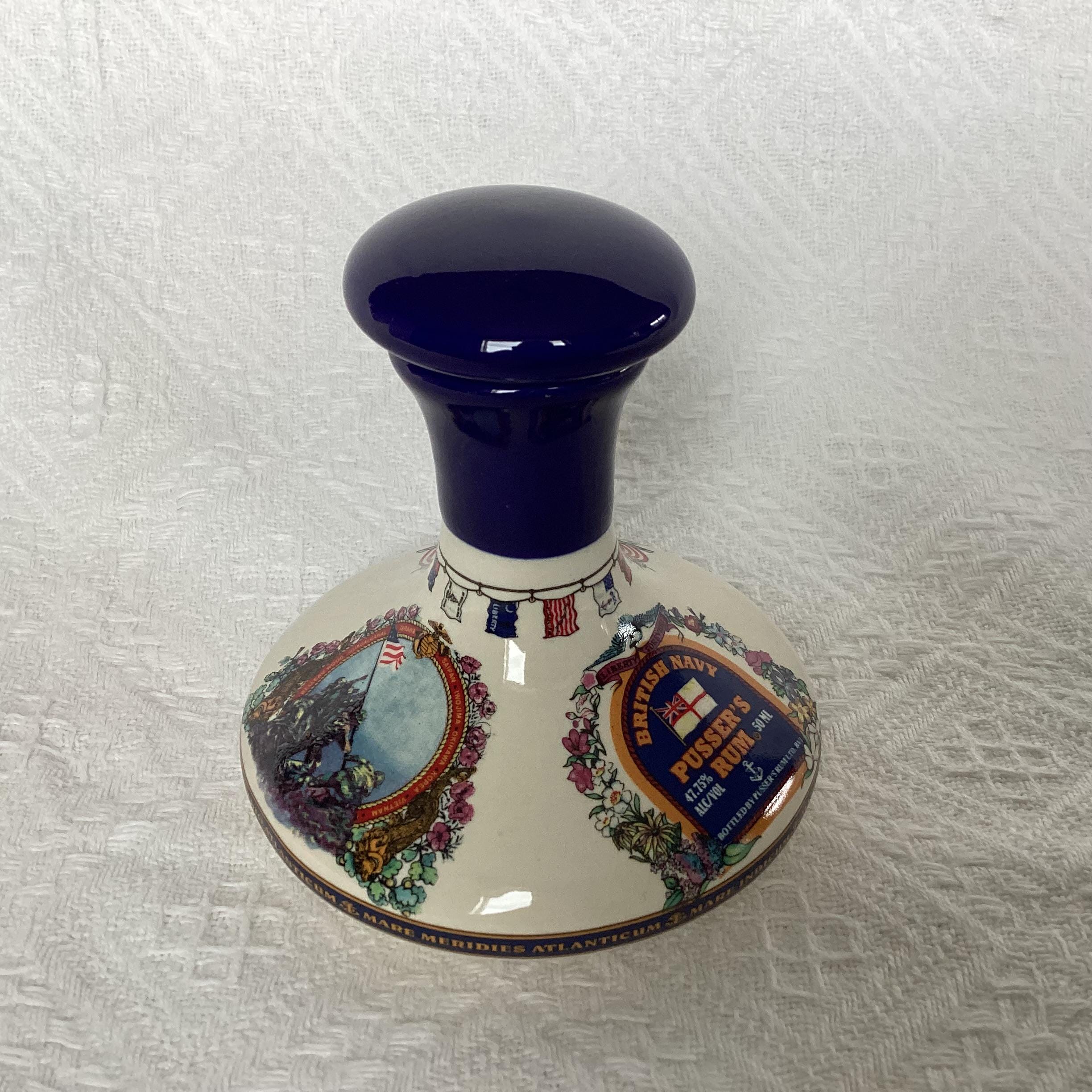 Pusser's Rum Decanter, John Paul Jones US Navy Edition, Porcelain